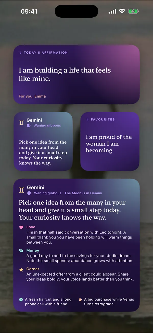 Inspiration on your Home Screen
