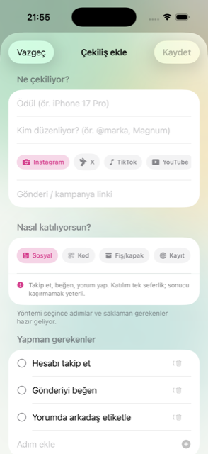 Pick a method, done